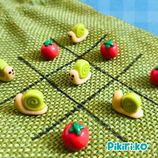 Tic Tac Toe Set | Snails vs. Tomatoes | PREORDER