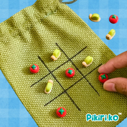 Tic Tac Toe Set | Snails vs. Tomatoes | PREORDER